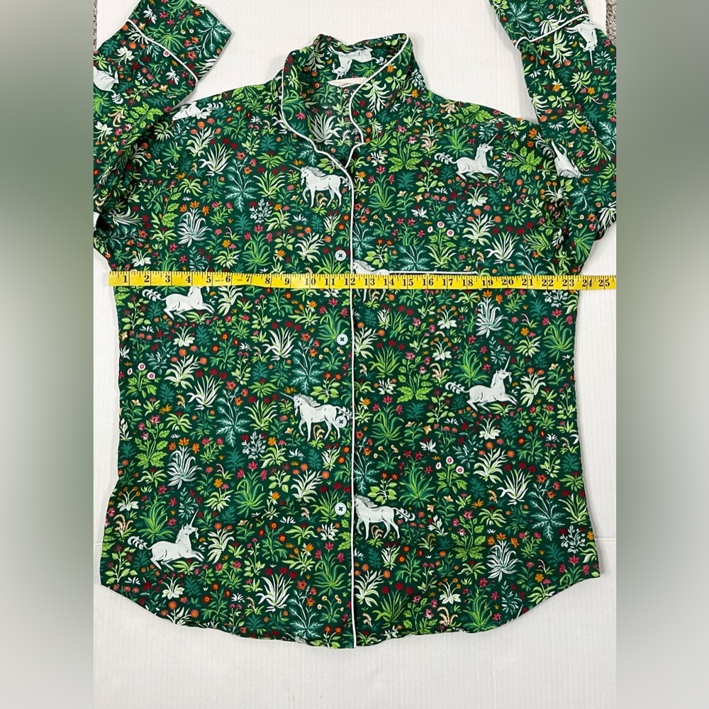 Printfresh Emerald Botanical Pajama Top - image 4